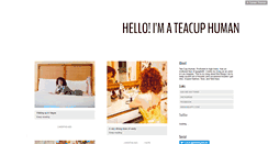 Desktop Screenshot of imateacuphuman.com